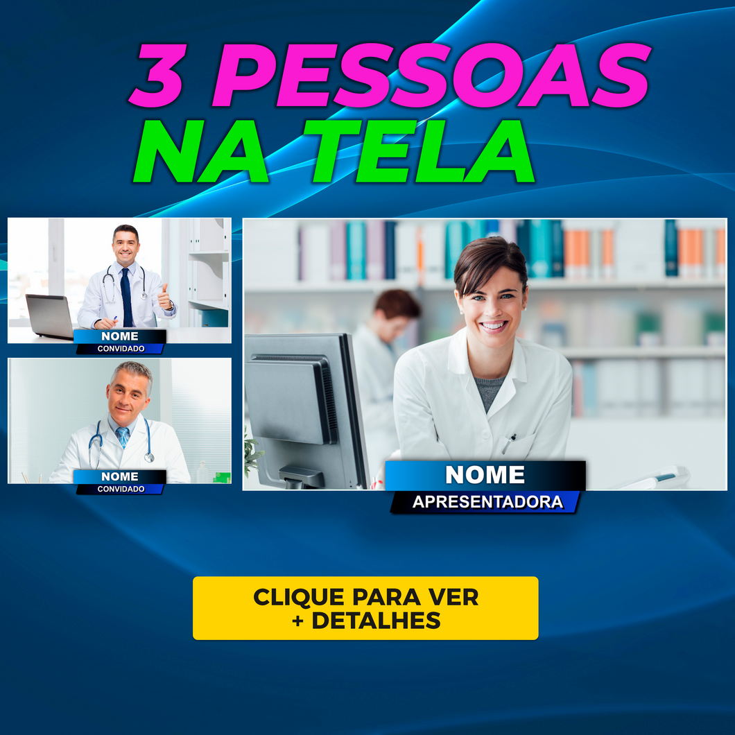 3 pessoas na tela