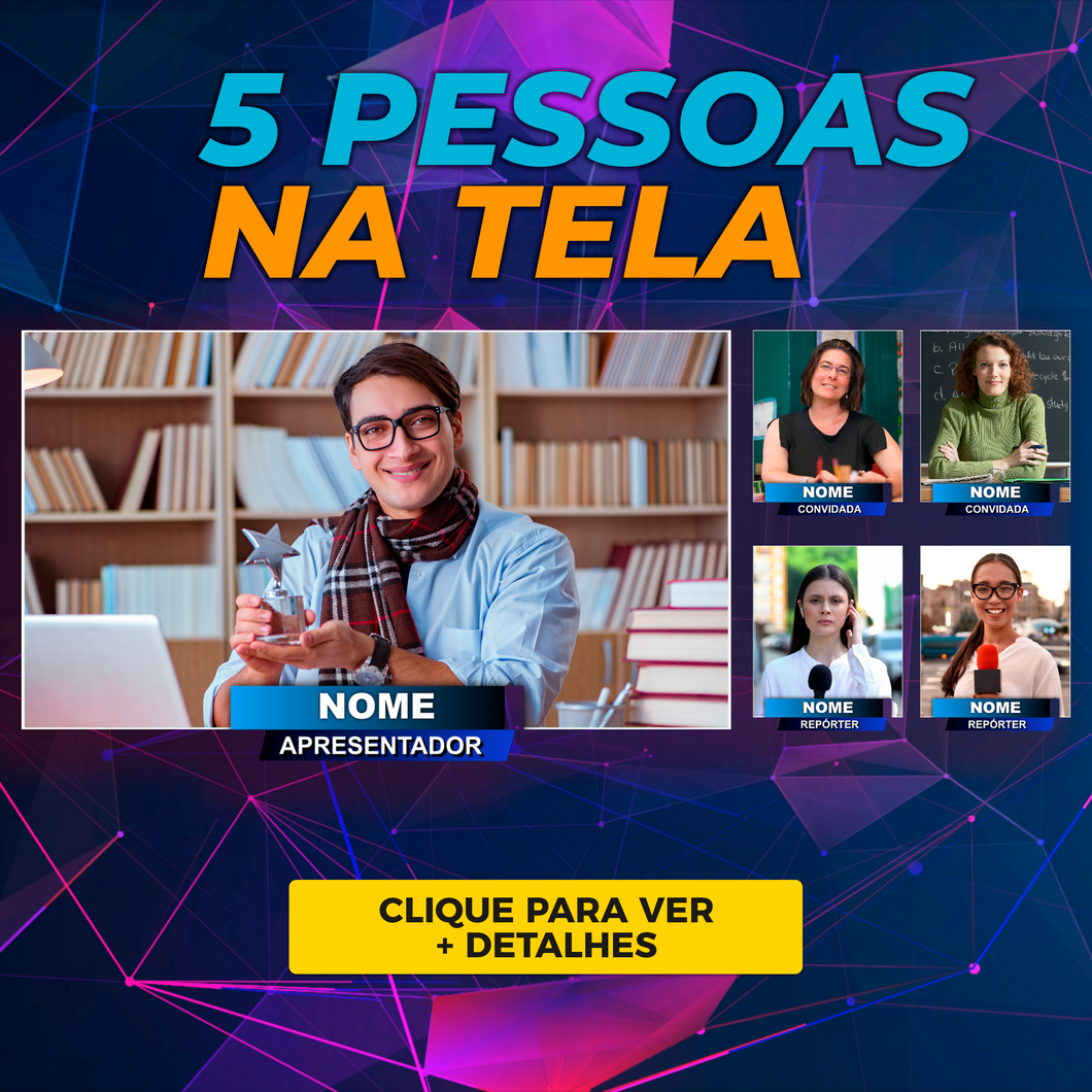 5 pessoas na tela