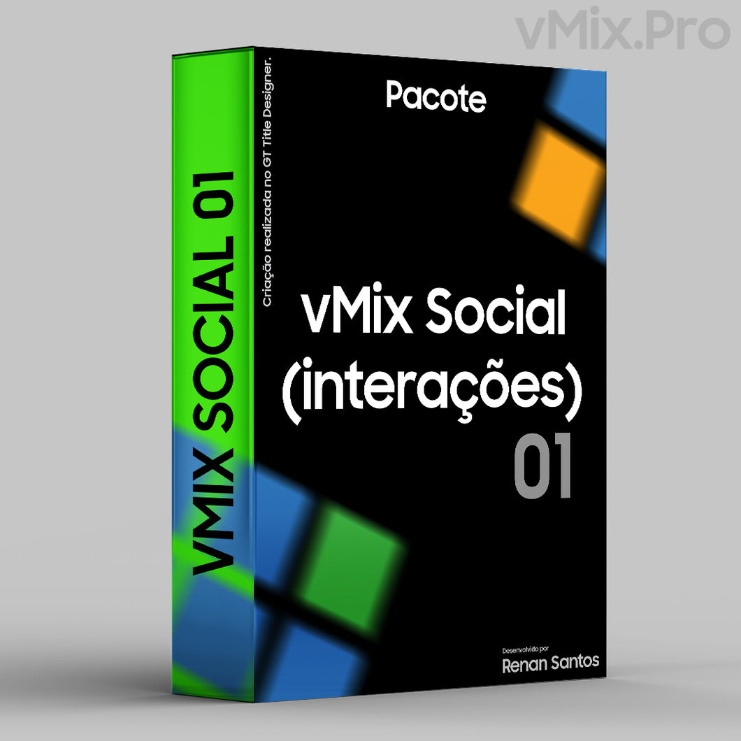 Pacote Interações vMix Social 01