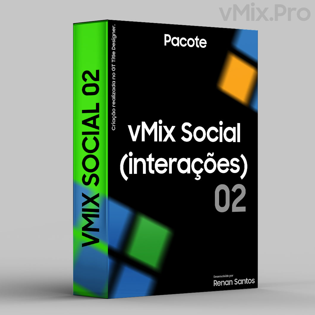 Pacote Interações vMix Social 02